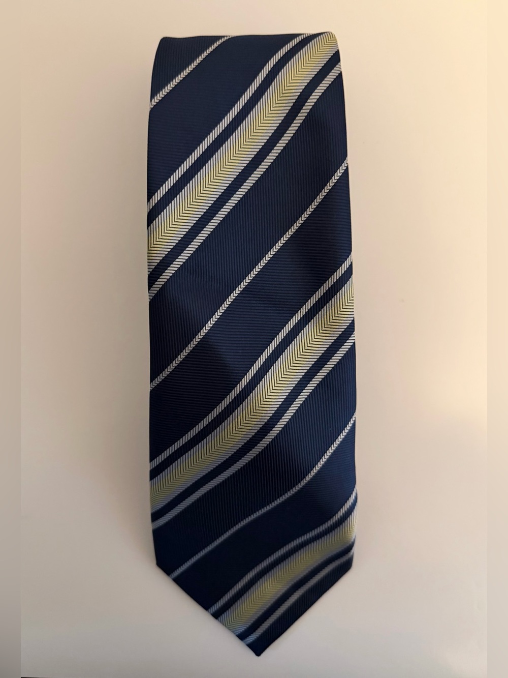 George Martin Collection Men’s Blue Diagonal Stripe Formal Casual Necktie Tie